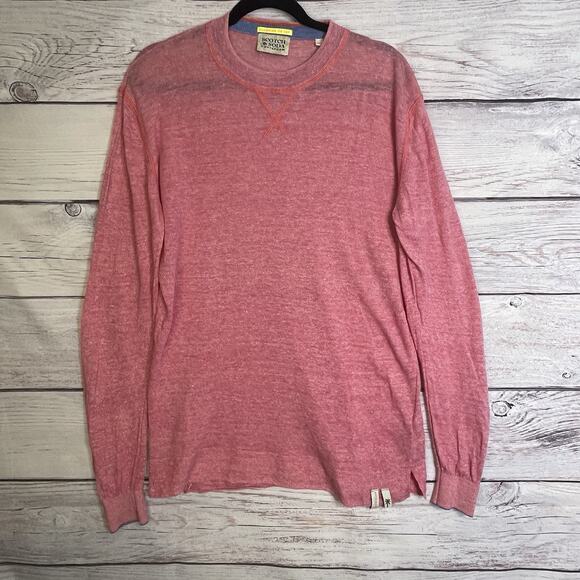 Scotch & Soda Men's Top Size Medium Linen Blend Long Sleeve - Picture 1 of 15